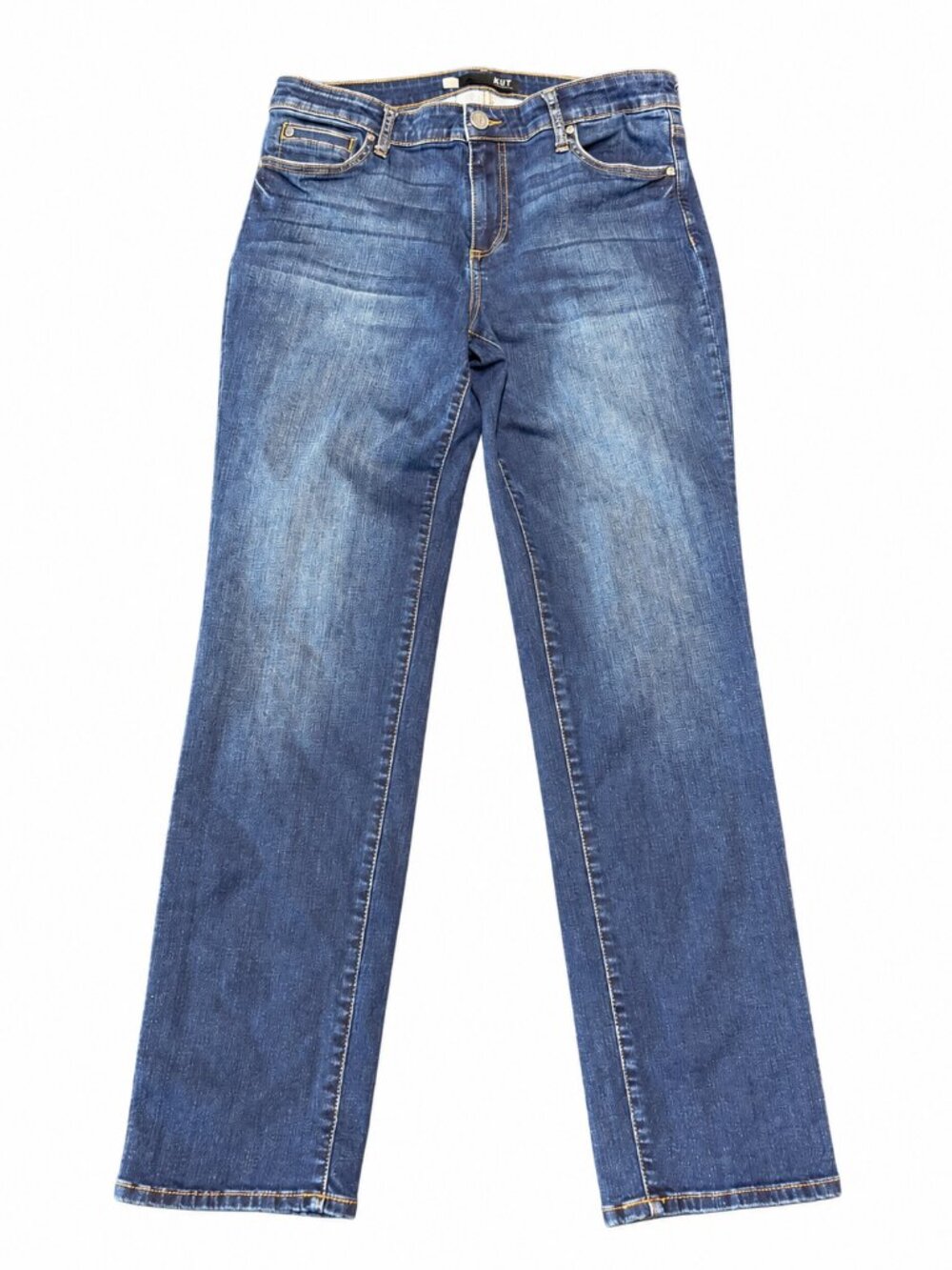 KUT From The Kloth Catherine Boyfriend Jeans Women’s 10 Blue Stretch Denim 33x30